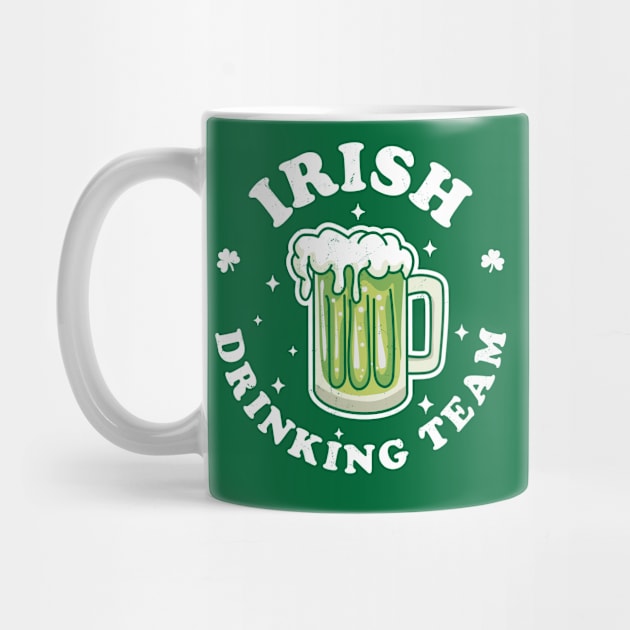 Irish Drinking Team St Patrick's Day Drinking Green Beer by OrangeMonkeyArt